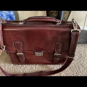 Large leather briefcase